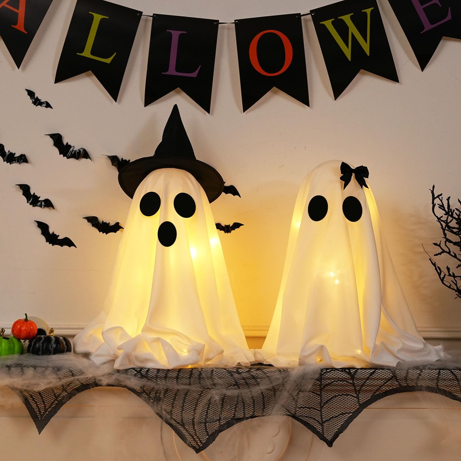 Light Up Halloween Ghost Decorations