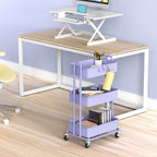 3-Tier Heavy Duty Metal Utility Rolling Cart