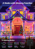 2 Pack Solar String Lights Outdoor