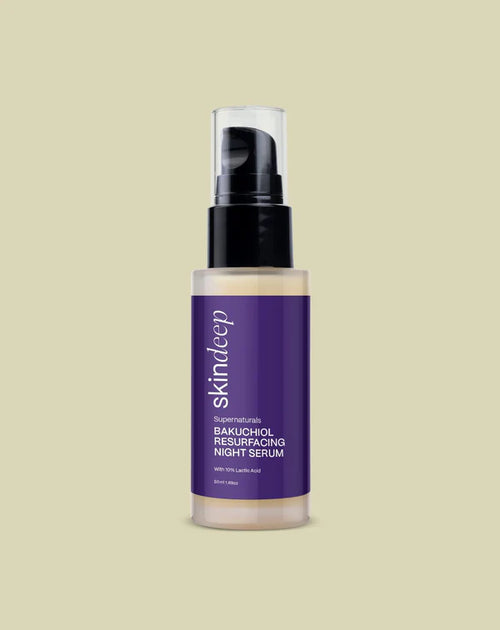 BAKUCHIOL RESURFACING NIGHT SERUM - with 10% Lactic Acid